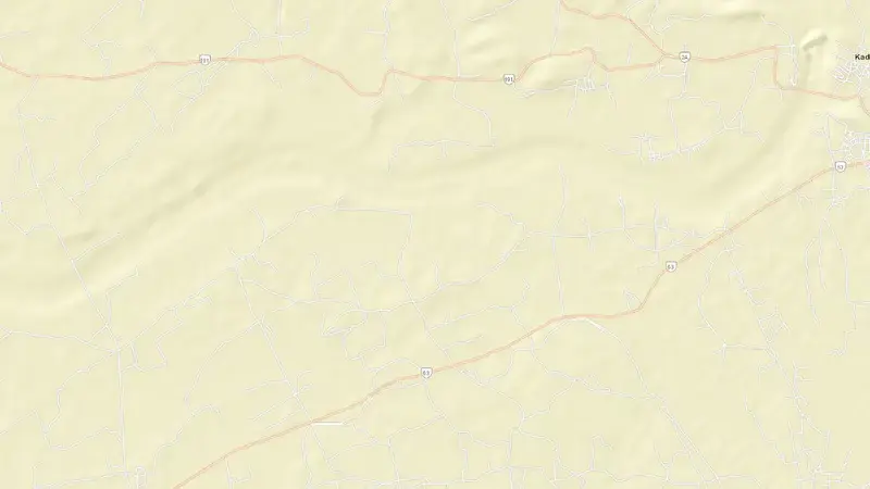 Road map of Kadana Dam reservoir, Gujarat, India