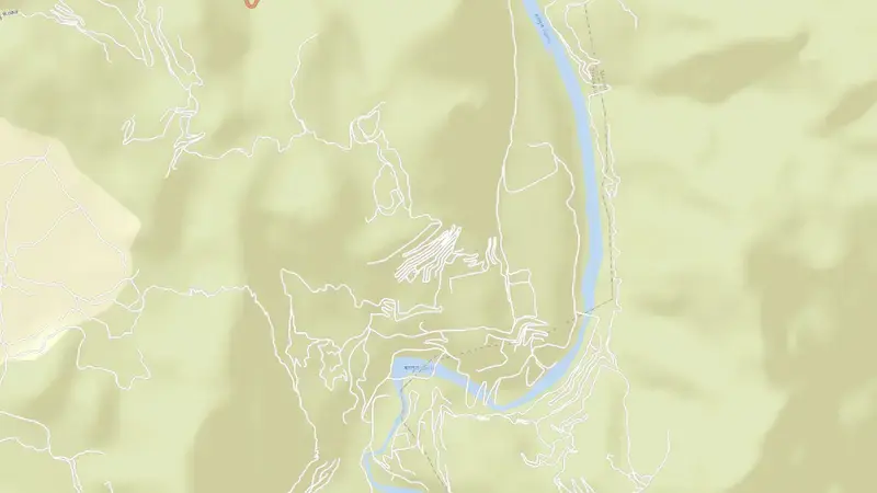 Road map of Kol Dam reservoir, Himachal Pradesh, India