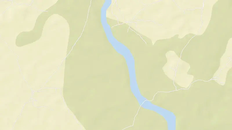 Road map of Kolar Dam reservoir, Madhya Pradesh, India
