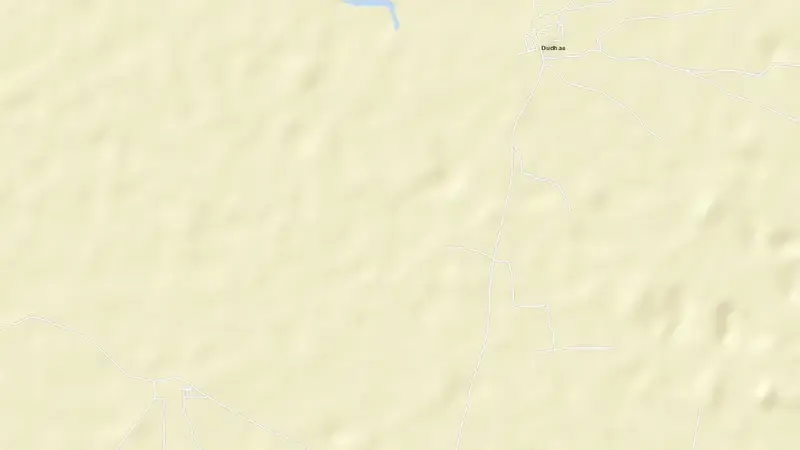 Road map of Machhu Dam II reservoir, Gujarat, India