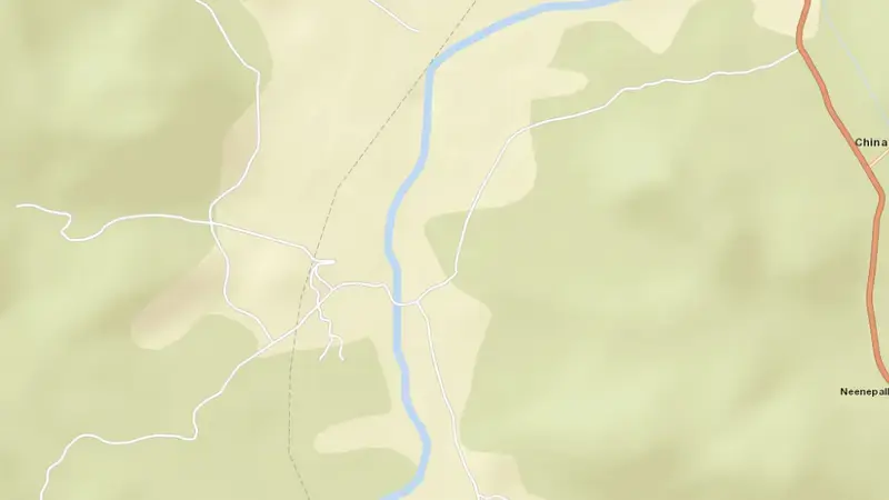 Road map of Musurimalli reservoir, Andhra Pradesh, India