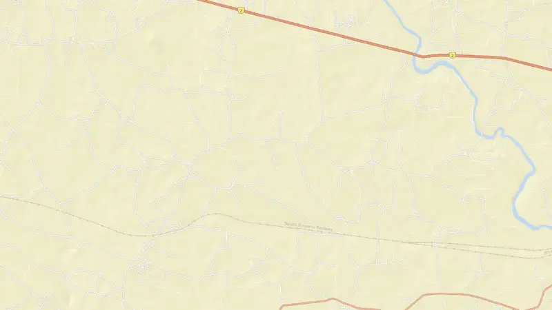 Road map of Panchet Hill Dam reservoir, Jharkhand, India