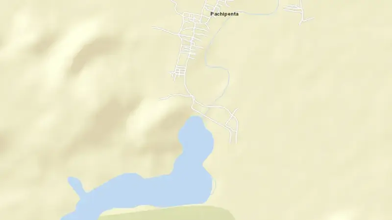 Road map of Peddagedda Reservoir reservoir, Andhra Pradesh, India