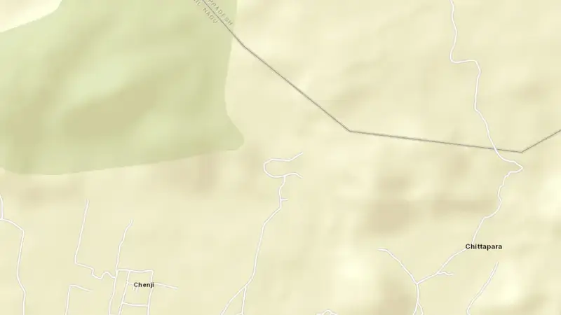 Road map of Rajathoppukanar reservoir, Tamil Nadu, India