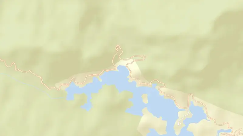 Road map of Siruvani (Inter State Waters) reservoir, Kerala, India