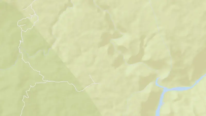 Road map of Supa Dam reservoir, Karnataka, India