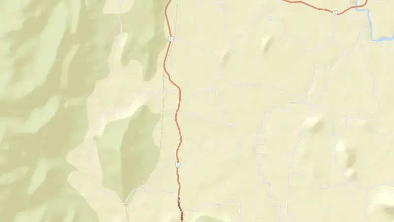 Road map of Upper Indravati Dam reservoir, Odisha, India