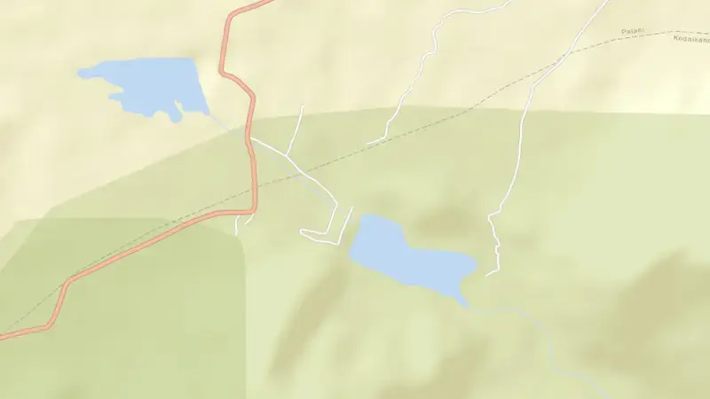 Road map of Varadhamanadhi reservoir, Tamil Nadu, India