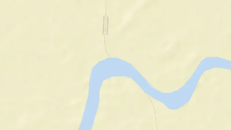 Road map of Veera Raghavani Kota Anicut reservoir, Andhra Pradesh, India
