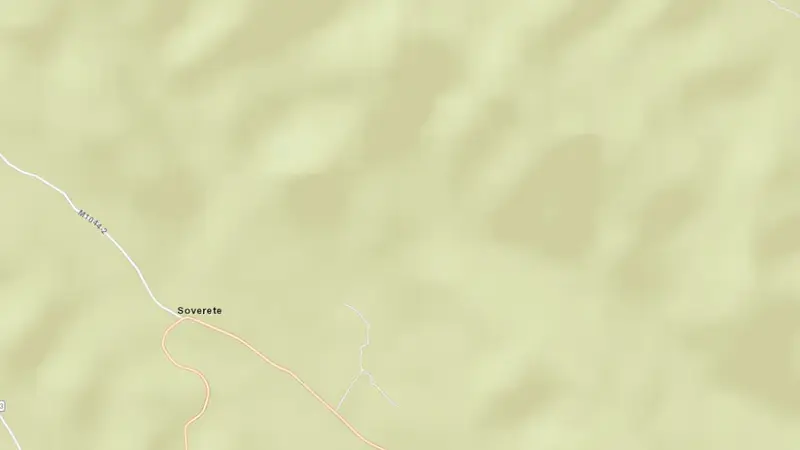 Road map of Apartadura reservoir, Portalegre, Alentejo, Portugal