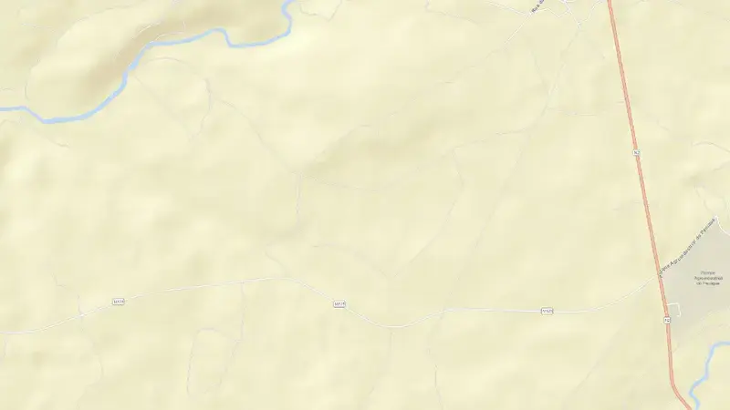 Road map of Roxo reservoir, Beja, Alentejo, Portugal