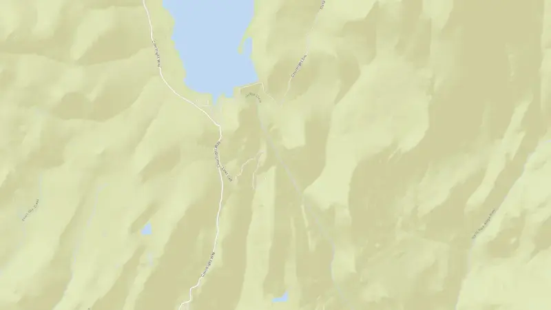 Road map of COURTRIGHT (PG&E) reservoir, California, United States