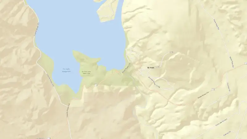 Road map of Douglas Reservoir Outflow reservoir, New Mexico, United States