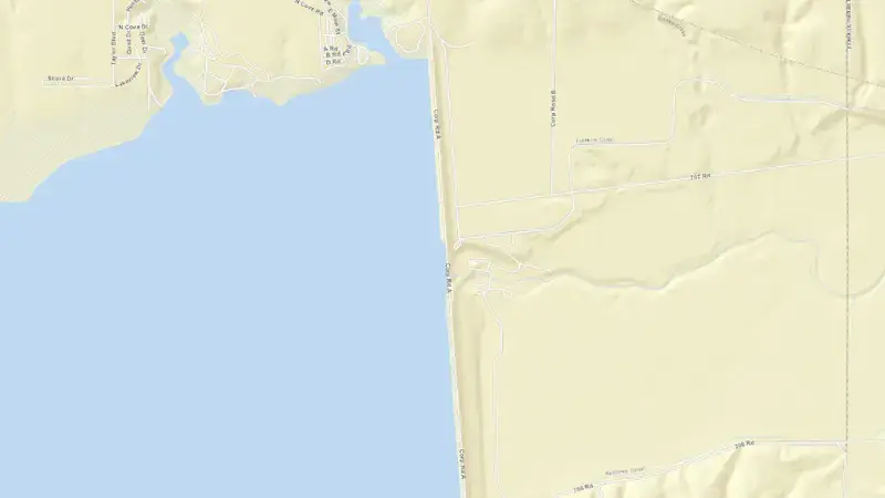 Road map of Harlan County Lake Near Republican City, Nebr. reservoir, Nebraska, United States