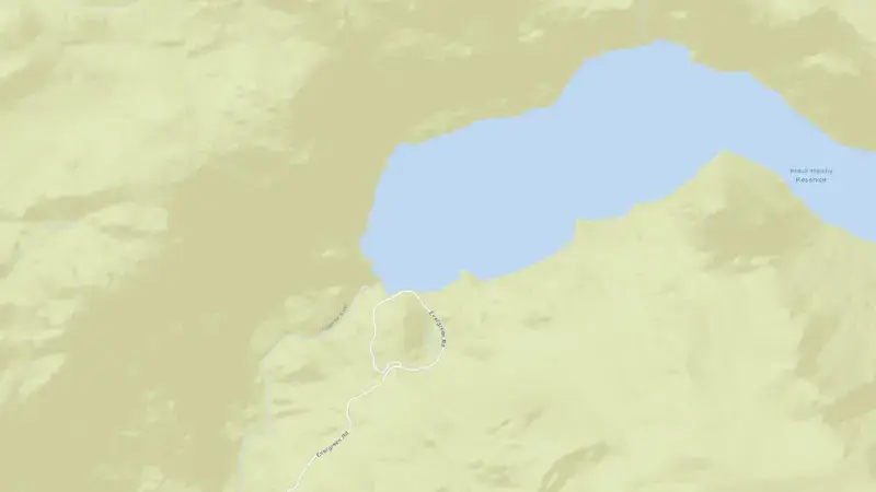 Road map of HETCH HETCHY reservoir, California, United States