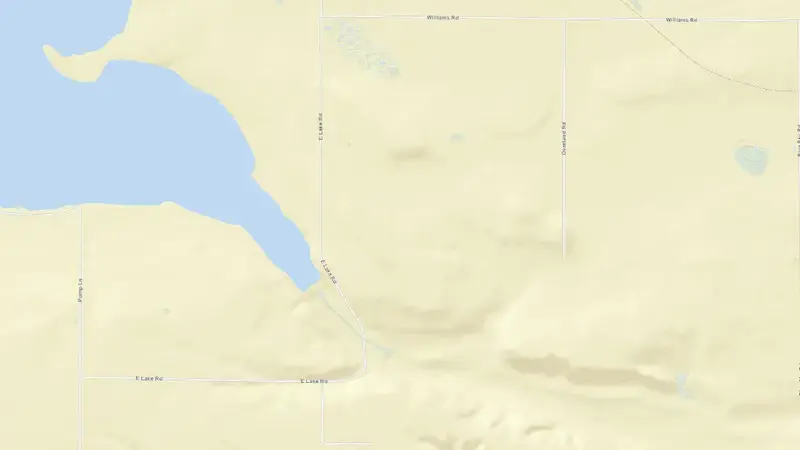 Road map of Lake Frances Reservoir reservoir, Montana, United States