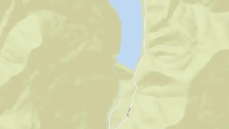 Road map of LEMON RESERVOIR NEAR DURANGO CO reservoir, Colorado, United States