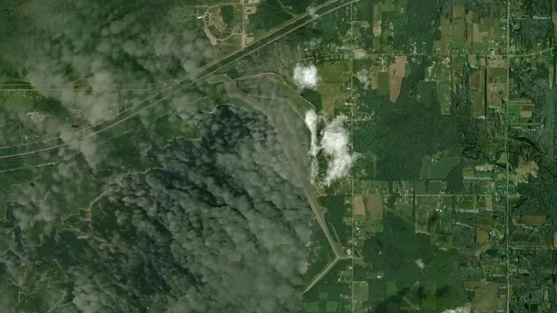 Satellite view of Michael J Kirwan Reservoir, OH reservoir, Ohio, United States
