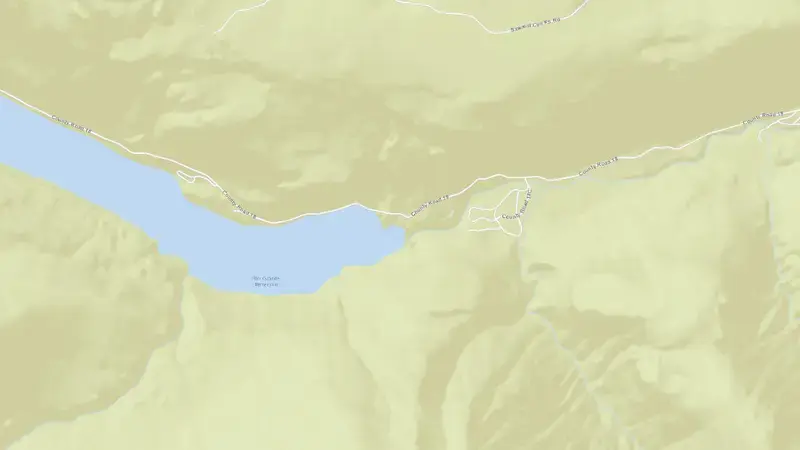 Road map of Rio Grande Res nr Creede reservoir, Colorado, United States