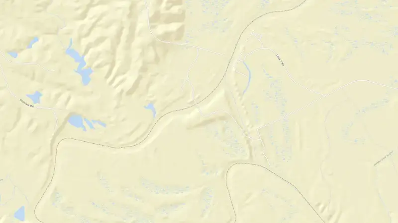Road map of Selden Lock and Dam reservoir, Alabama, United States
