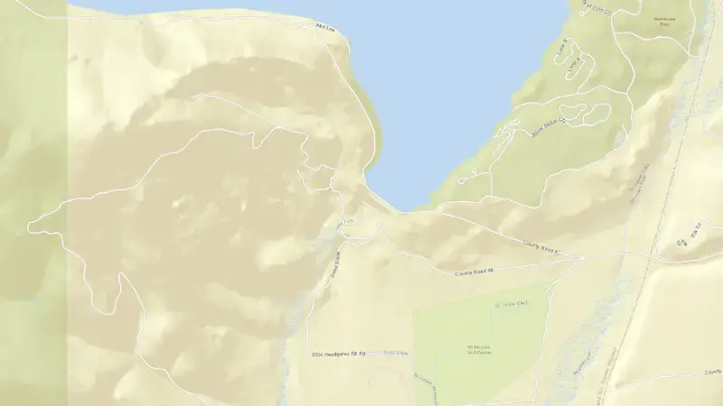 Road map of Turquoise Lake and Sugar Loaf Dam reservoir, Colorado, United States