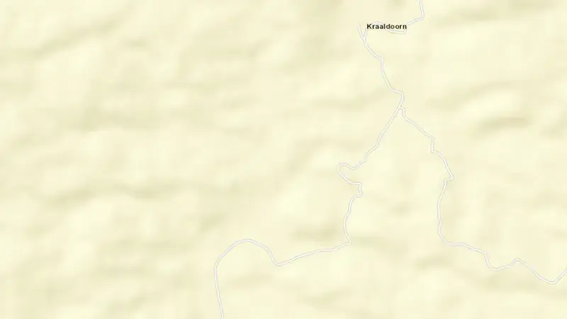 Road map of Calitzdorp Dam reservoir, Western Cape, South Africa