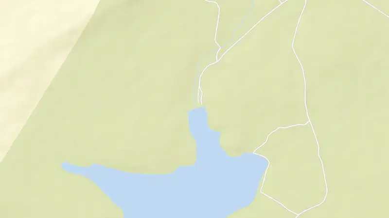 Road map of Doorndraai Dam reservoir, Limpopo, South Africa