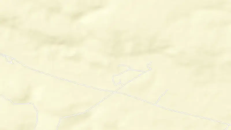 Road map of Glen Melville Dam reservoir, Eastern Cape, South Africa
