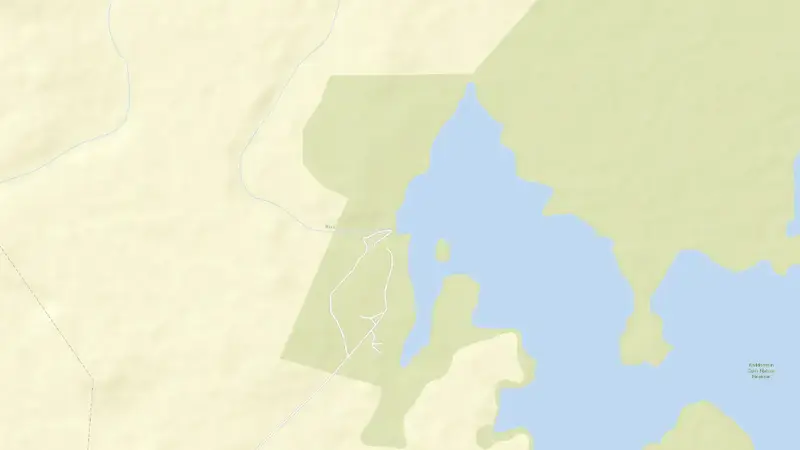 Road map of Kalkfontein Dam reservoir, Free State, South Africa