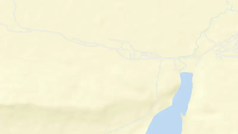 Road map of Ngotwane Dam reservoir, North West, South Africa