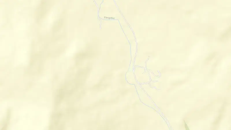 Road map of Ohrigstad Dam reservoir, Mpumalanga, South Africa