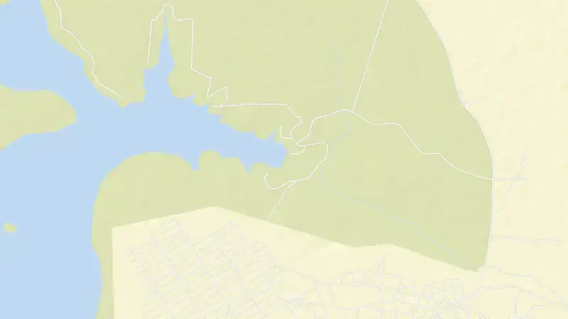 Road map of Rhenosterkop Dam reservoir, Mpumalanga, South Africa