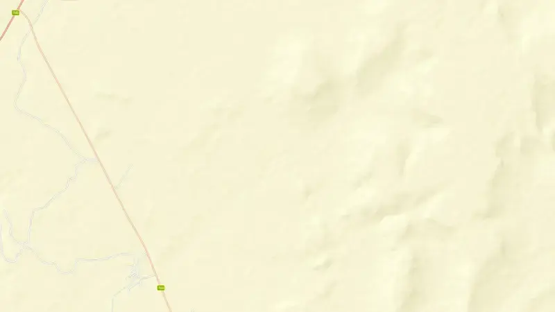 Road map of Vanderkloof Dam reservoir, Free State, South Africa