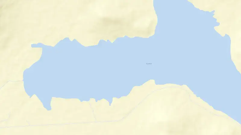 Road map of Xonxa Dam reservoir, Eastern Cape, South Africa