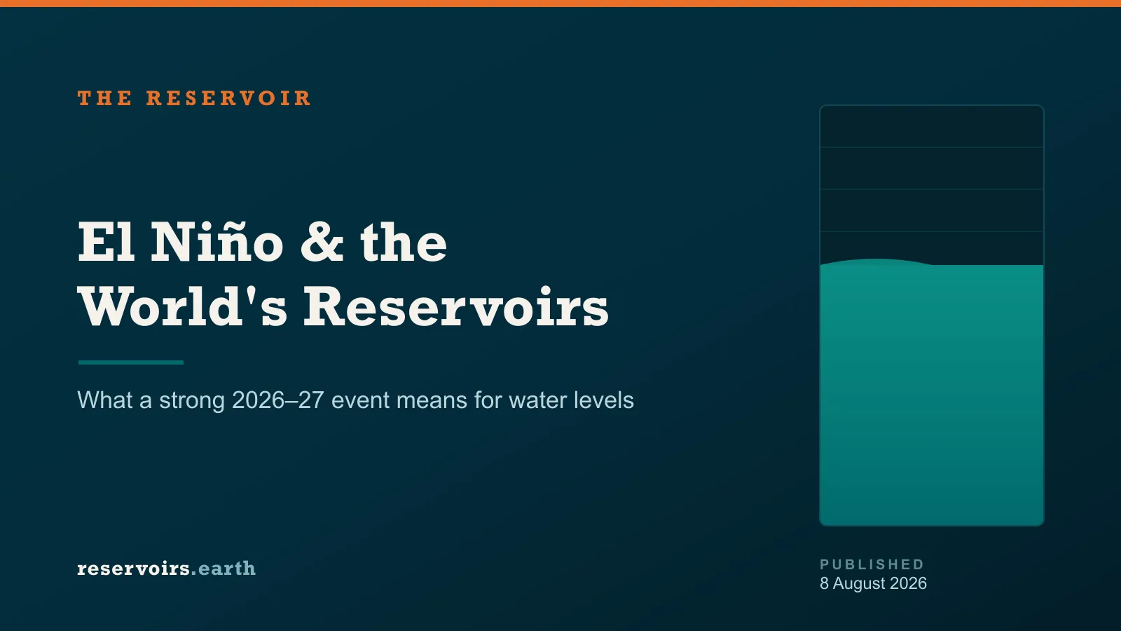 El Niño and the World's Reservoirs: What a Strong 2026–27 Event Means for Water Levels